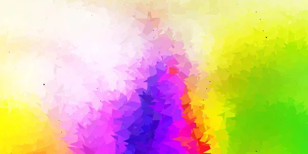 Licht Mehrfarbigen Vektor Abstrakten Dreieck Hintergrund Bunte Abstrakte Illustration Mit — Stockvektor