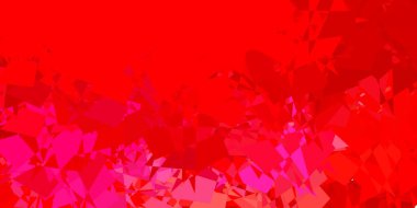 Kaotik şekilli açık kırmızı vektör arkaplanı. Basit gradyan şekilli renkli bir çizim. Reklamlarınız için modern tasarım.