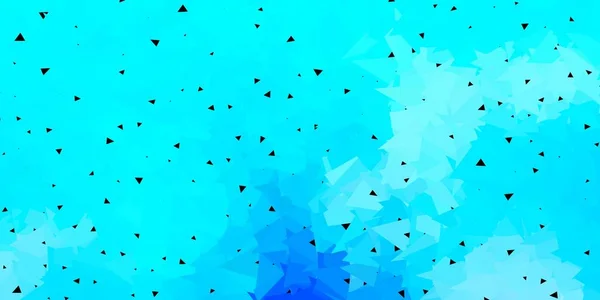 Ανοιχτό Μπλε Διάνυσμα Πολυ Πρότυπο Τρίγωνο Βαθμιδωτή Απεικόνιση Πολυγωνικό Ύφος — Διανυσματικό Αρχείο