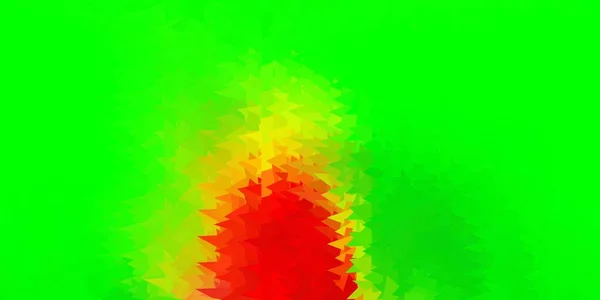 Light Green Red Vector Poly Triangle Layout Illustration Broken Glass — Stockvektor