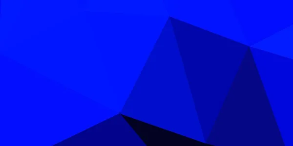 Tmavě Modré Vektorové Trojúhelníkové Mozaiky Pozadí Ilustrace Stylu Rozbitého Skla — Stockový vektor
