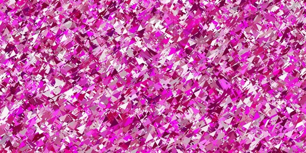 Светло Розовый Векторный Рисунок Многоугольным Стилем Треугольники Абстрактном Фоне Красочным — стоковый вектор