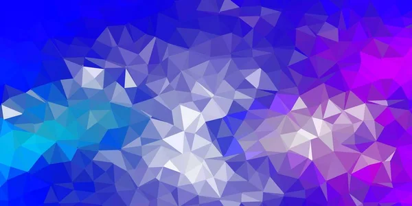 Světle Růžová Modrá Mozaika Vektorového Trojúhelníku Moderní Abstraktní Ilustrace Polygonálními — Stockový vektor