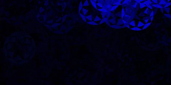 Ciemnoniebieska Struktura Wektora Losowymi Trójkątami Ilustracja Materiału Internetowego Kolorowymi Abstrakcyjnymi — Wektor stockowy
