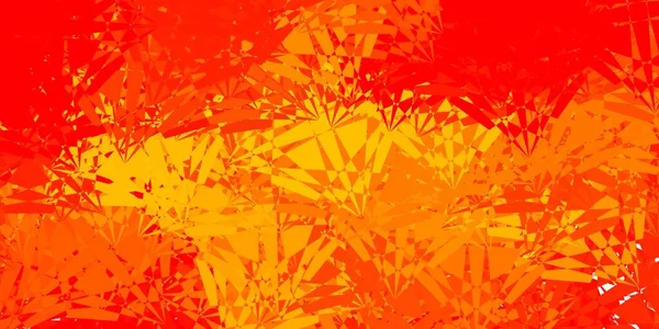 Pola Vektor Orange Ringan Dengan Bentuk Poligonal Ilustrasi Abstrak Magnificent - Stok Vektor