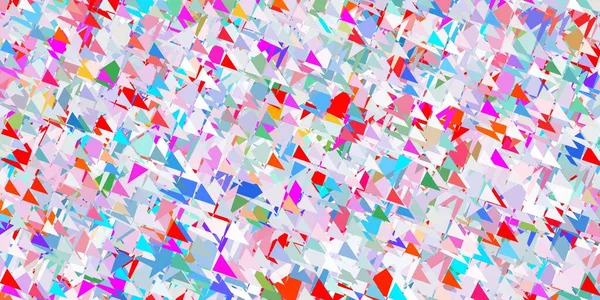 Light Multicolor Vector Background Polygonal Forms Illustration Abstract Colorful Triangle — Wektor stockowy