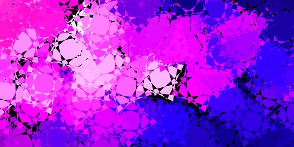 Dark Purple Pink Vector Texture Random Triangles Simple Design Abstract — Stock Vector