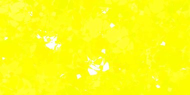 Rastgele üçgenli açık sarı vektör dokusu. Soyut tarzda, üçgen ve çizgilerle basit bir tasarım. Reklamlar için şablon.