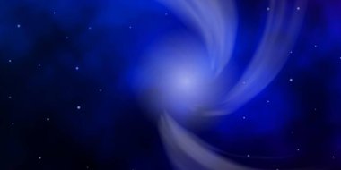 Neon yıldızlı koyu mavi vektör şablonu. Soyut şablondaki yıldızlarla dekoratif illüstrasyon. İş tanıtımınız için tasarım.