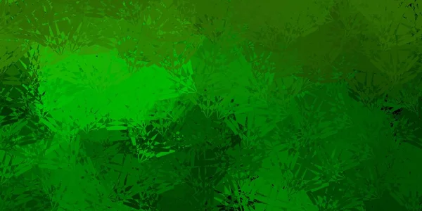 Темно Зелений Жовтий Векторний Фон Трикутниками Лініями Ілюстрація Абстрактними Барвистими — стоковий вектор
