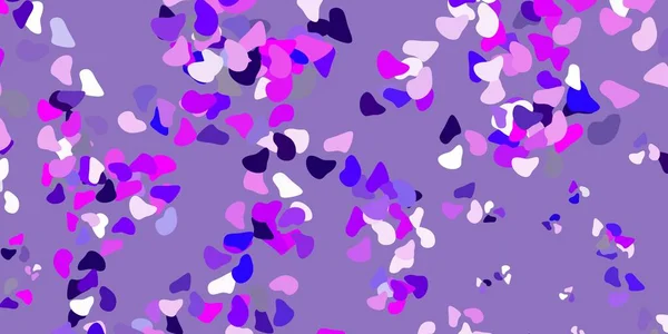 Fondo Vectorial Púrpura Claro Con Formas Aleatorias Formas Abstractas Coloridas — Vector de stock