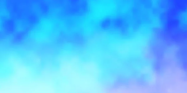 Rosa Claro Plantilla Vector Azul Con Cielo Nubes Ilustración Brillante — Vector de stock