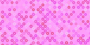 Light red, yellow vector pattern with coronavirus elements. Abstract illustration with biological gradient shapes. Best design for quarantine events.