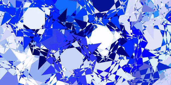 Hellrosa Blaues Vektorlayout Mit Dreiecksformen Einfaches Design Abstrakten Stil Mit — Stockvektor