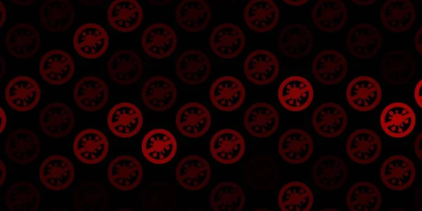 Dunkelrosa Rote Vektorschablone Mit Grippezeichen Einfaches Design Abstrakten Stil Mit — Stockvektor