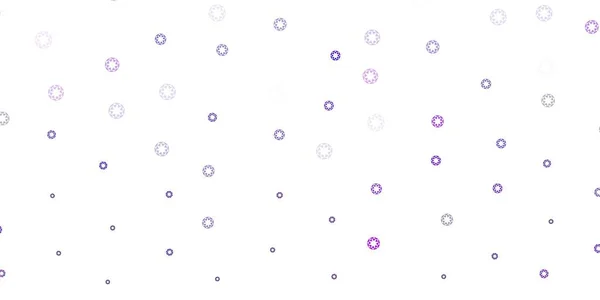 Light Purple Pink Vector Backdrop Dots Illustration Set Shining Colorful — Vettoriale Stock