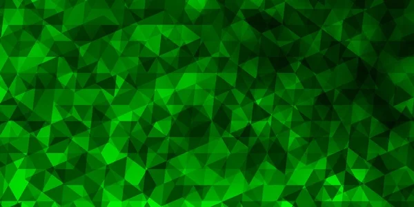 Hellgrüne Vektortextur Mit Dreieckigem Stil Abstrakte Gradienten Illustration Mit Dreiecken — Stockvektor