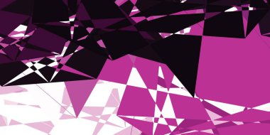 Light Pink vector background with triangles. Smart abstract illustration with triangle forms in modern style. Pattern for promotions.