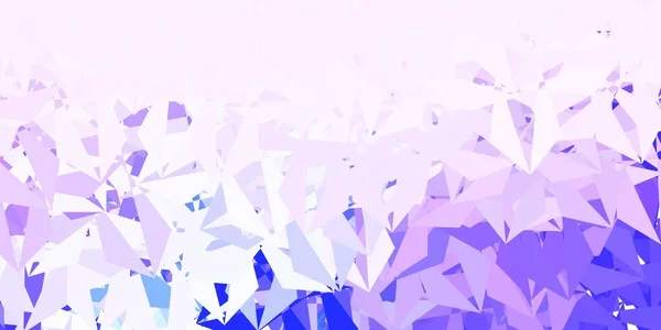 Light Purple Vector Geometric Polygonal Layout New Colorful Illustration Shapes — Stok Vektör