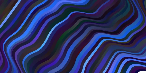 Texture Vectorielle Bleu Foncé Avec Des Lignes Douces Illustration Colorée — Image vectorielle