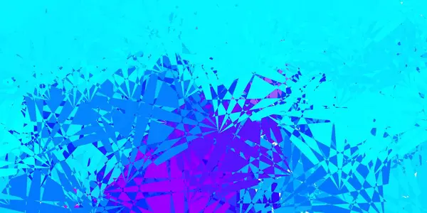 Lichtroze Blauwe Vectorachtergrond Met Driehoeken Illustratie Met Abstracte Kleurrijke Driehoekige — Stockvector