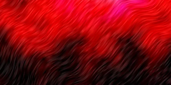 Dunkelrosa Rotes Vektormuster Mit Kurven — Stockvektor