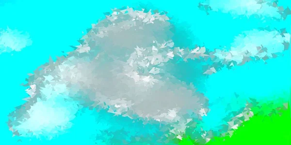 Синий Зеленый Вектор Дизайн Полигона Иллюстрация Стиле Битого Стекла Треугольниками Лицензионные Стоковые Иллюстрации