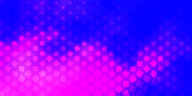 Açık Pembe, mavi vektör düzeni çizgiler, dikdörtgenler.