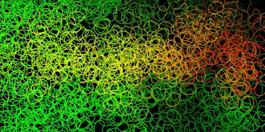 Koyu yeşil, soyut şekilli sarı vektör şablonu. Gradyan rastgele formlarla modern soyut illüstrasyon. Duvar kağıdı seti için zarif tasarım.