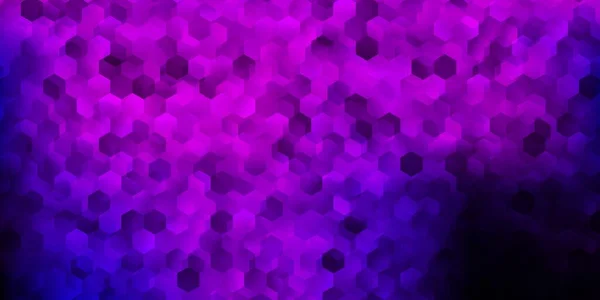 Light Purple Vector Pattern Hexagons Simple Illustration Colorful Gradient Hexagons — Vettoriale Stock