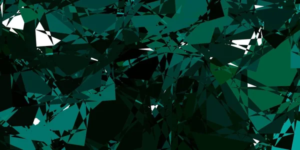 Plantilla Vectorial Verde Oscuro Con Formas Triangulares Ilustración Material Web — Vector de stock