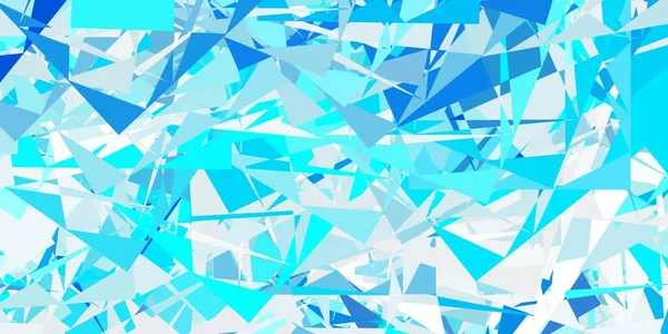 Heller Blauer Vektorhintergrund Mit Polygonalen Formen Illustration Mit Abstrakten Bunten — Stockvektor