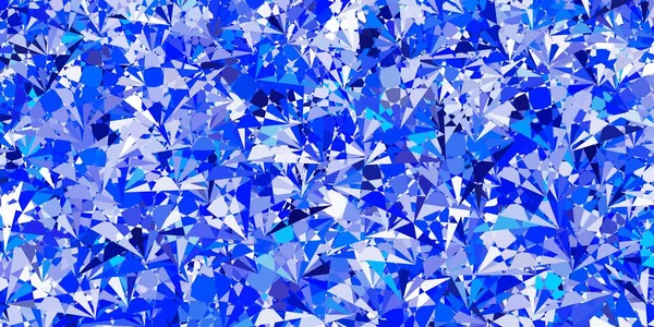 Fondo Vectorial Azul Claro Con Triángulos Ilustración Abstracta Excepcional Con — Vector de stock