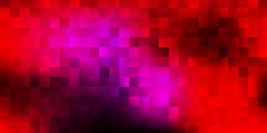 Light pink, red vector cover in square style. Colorful abstract illustration with gradient rectangles. Design to promote your business.