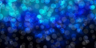 Küreli koyu mavi vektör deseni.