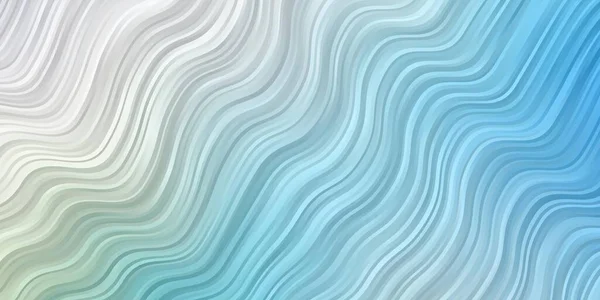 Bleu Clair Texture Vectorielle Verte Avec Courbes — Image vectorielle