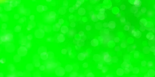 Hellgrünes Vektormuster Mit Kreisen — Stockvektor