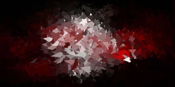 Dark Red Vector Triangle Mosaic Backdrop New Colorful Illustration Shapes — Wektor stockowy