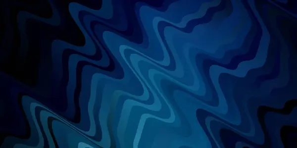 Modèle Vectoriel Bleu Foncé Avec Lignes Courbes — Image vectorielle