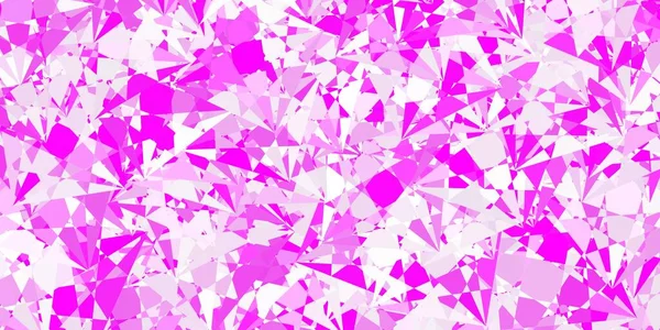 Light Pink Vector Background Triangles Web Material Illustration Colorful Abstract — Wektor stockowy