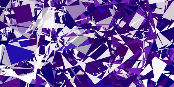 Light Purple Vector Pattern Polygonal Shapes Web Material Illustration Colorful — Stock Vector