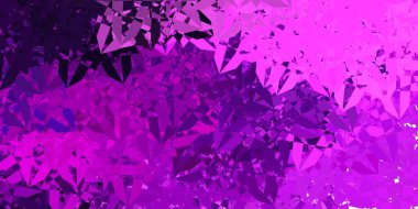 Üçgen şekilli açık kırmızı vektör şablonu. Renkli üçgenler aralığıyla soyut bir illüstrasyon. Reklamlar için şablon.