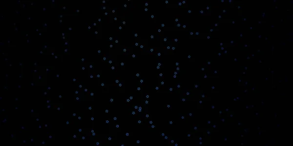 Modèle Vectoriel Bleu Foncé Avec Des Étoiles Abstraites Illustration Décorative — Image vectorielle