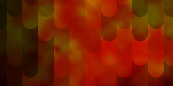 Lichtoranje Vectorsjabloon Met Lijnen Kleurrijke Gradiënt Illustratie Met Abstracte Platte — Stockvector