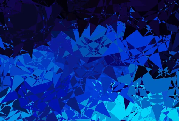 Dunkelrosa Blauer Vektorhintergrund Mit Dreiecken Linien Illustration Mit Abstrakten Bunten — Stockvektor