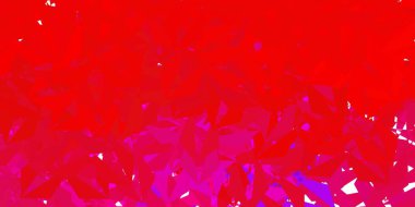 Dark blue, red vector abstract triangle template. Abstract illustration with elegant gradient triangles. Your design for applications.