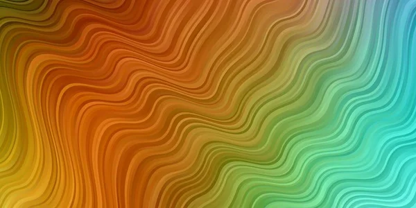 Light Multicolor Vector Backdrop Bent Lines Colorful Illustration Which Consists — Wektor stockowy