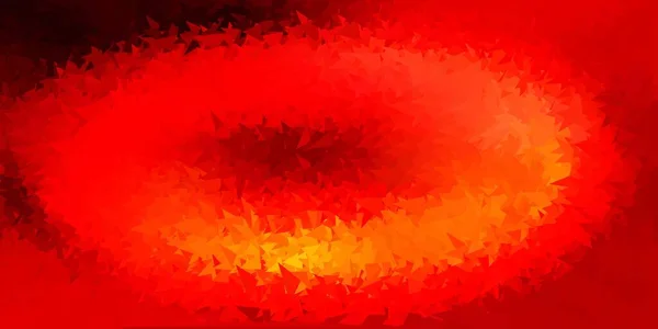 Rojo Claro Vector Amarillo Textura Triángulo Abstracto Ilustración Inteligente Estilo — Archivo Imágenes Vectoriales
