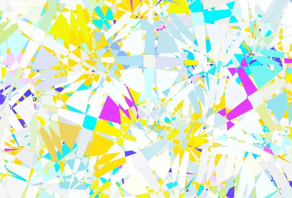 Licht Multicolor Vector Achtergrond Met Veelhoekige Vormen Prachtige Abstracte Illustratie — Stockvector