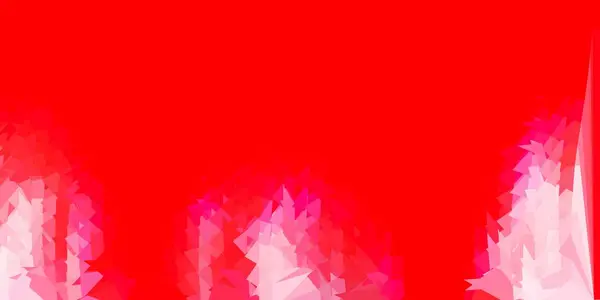 Modèle Triangle Abstrait Vecteur Rouge Clair Illustration Colorée Décorative Avec — Image vectorielle